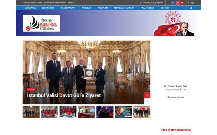 Screenshot of badminton.org.tr