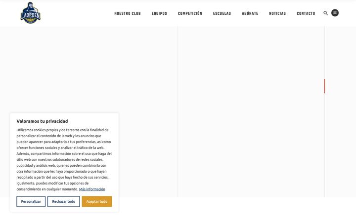 Screenshot of badmintonlaorden.es