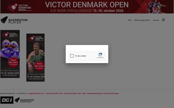 Screenshot of badmintonplayer.dk