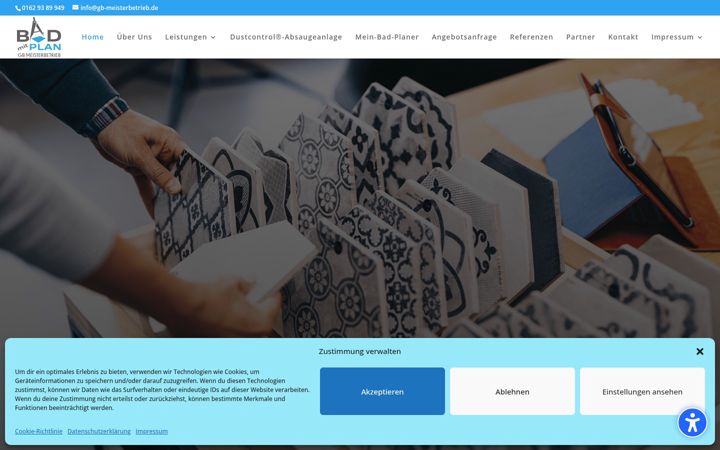 Screenshot of badmitplan.de