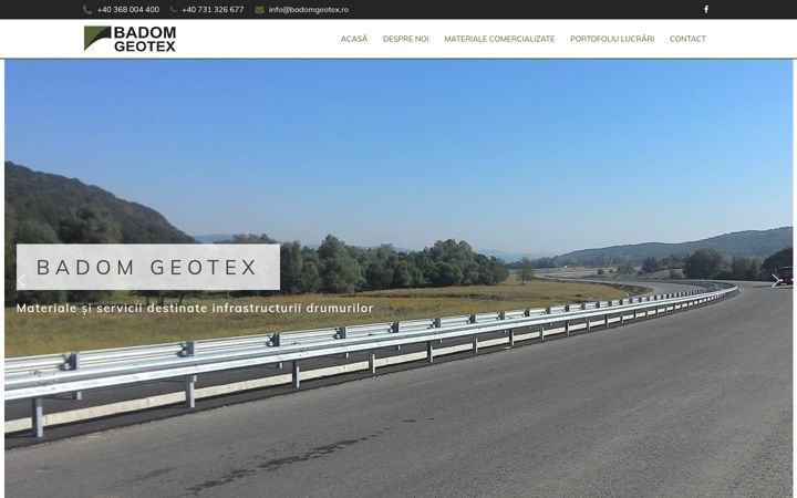 Screenshot of badomgeotex.ro