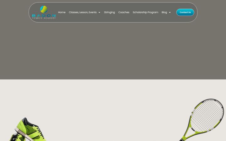Screenshot of badontennis.com