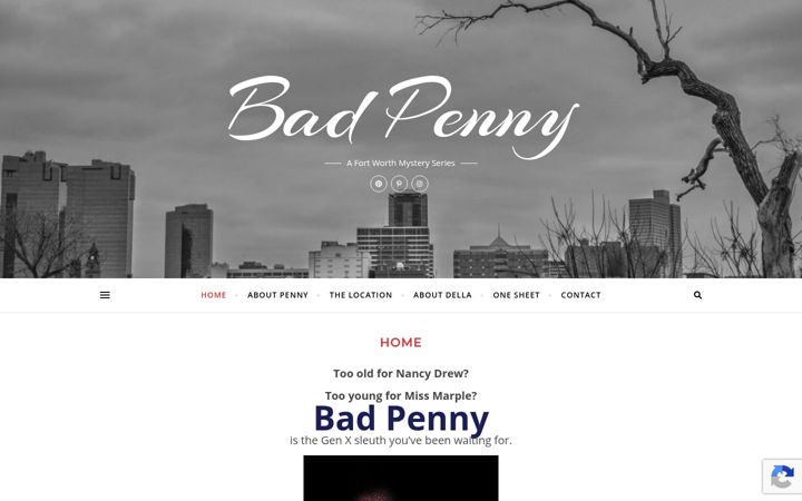 Screenshot of badpennymysteries.com