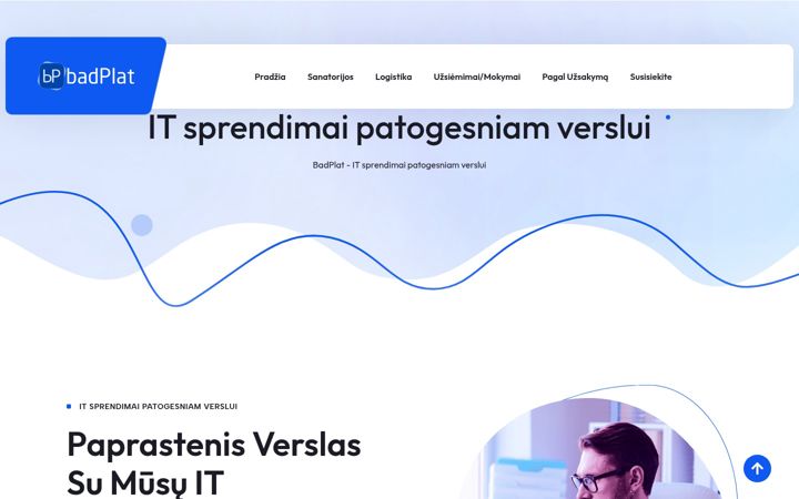 Ekraanipilt saidist badplat.lt