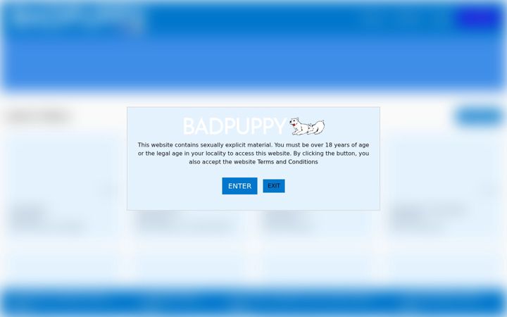 Screenshot of badpuppy.com