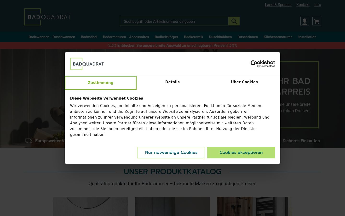 Ekraanipilt nõusolekubännerist, mida näidati enne mis tahes suhtlust