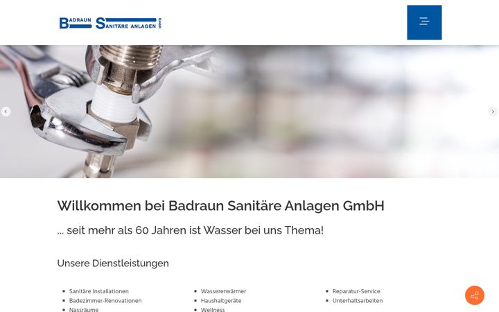 Screenshot of badraunsanitaer.ch