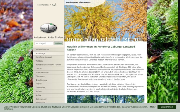 Posnetek zaslona badrodach-ruheforst.de