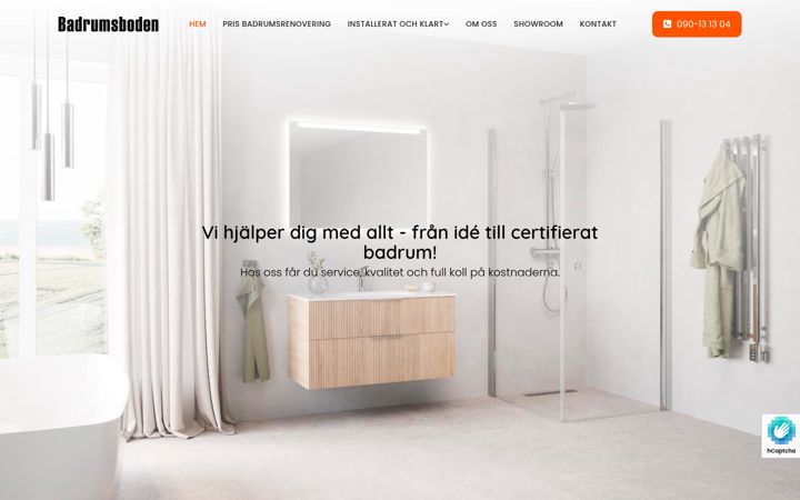 Screenshot of badrumsboden.se