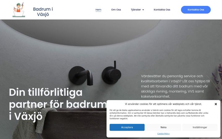 Screenshot of badrumsrenoveringivaxjo.se