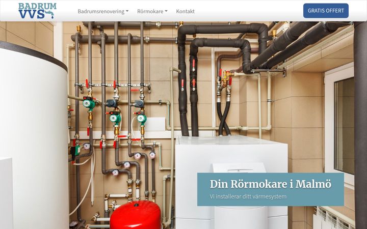 Screenshot of badrumvvs.se