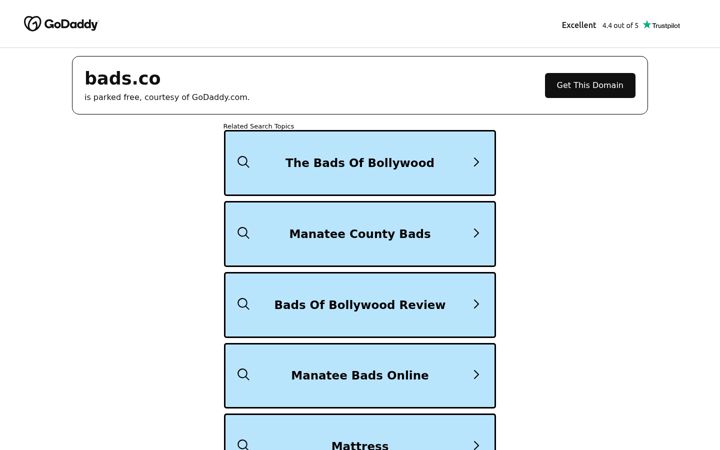 Screenshot of bads.co
