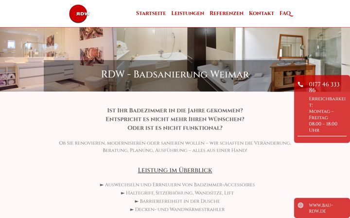 Ekrānuzņēmums no badsanierung-weimar.de