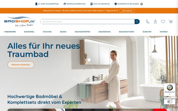 Screenshot of badshop.de