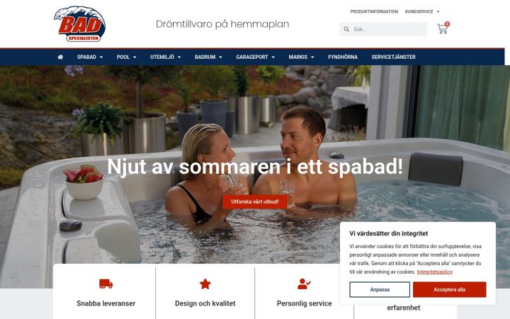 Screenshot of badspecialisten.se