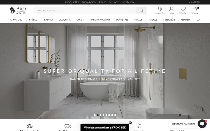 Screenshot of badstil.se