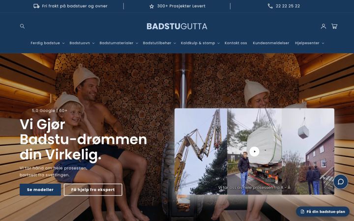 Screenshot of badstugutta.no