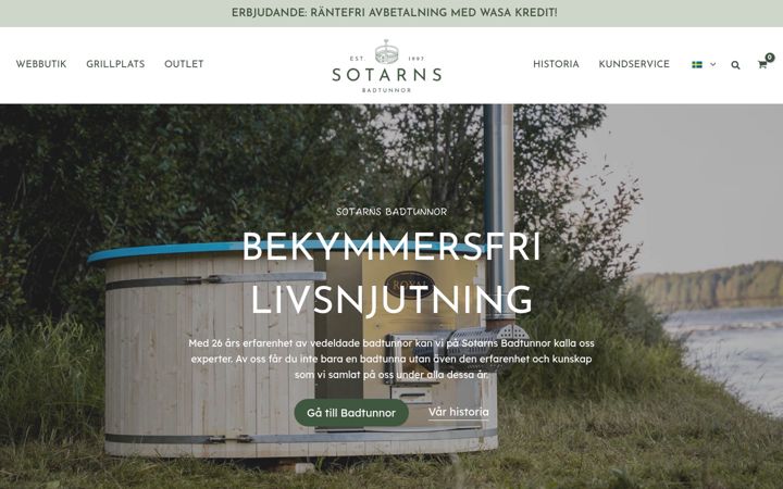 Screenshot of badtunnor.se