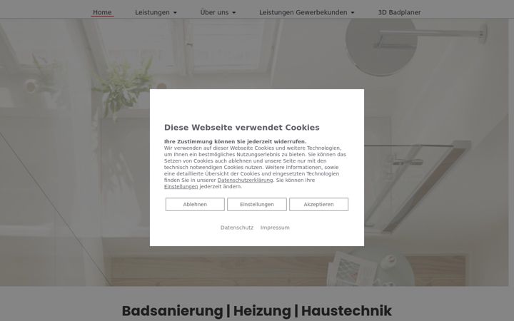 Ekrānuzņēmums no badundheizung-pittner.de
