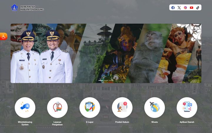 Screenshot of badungkab.go.id
