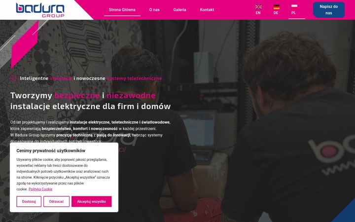 Screenshot of baduragroup.pl