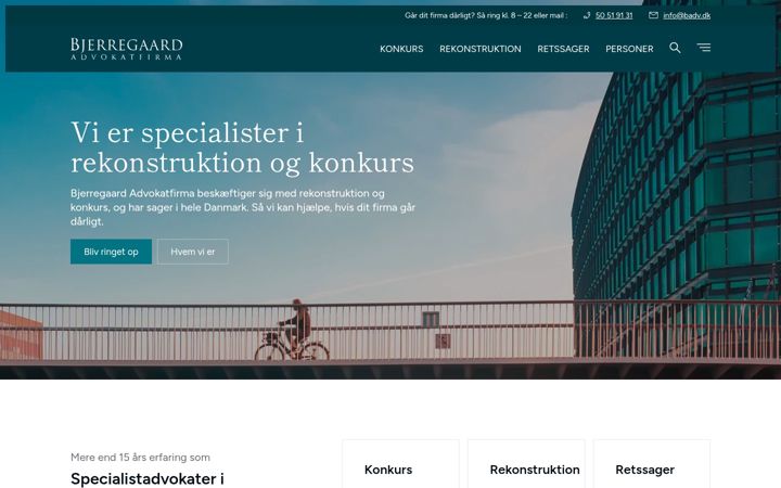 Screenshot of badv.dk