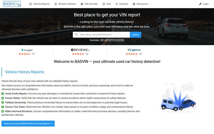 Screenshot ta' badvin.com