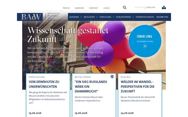 Screenshot of badw.de
