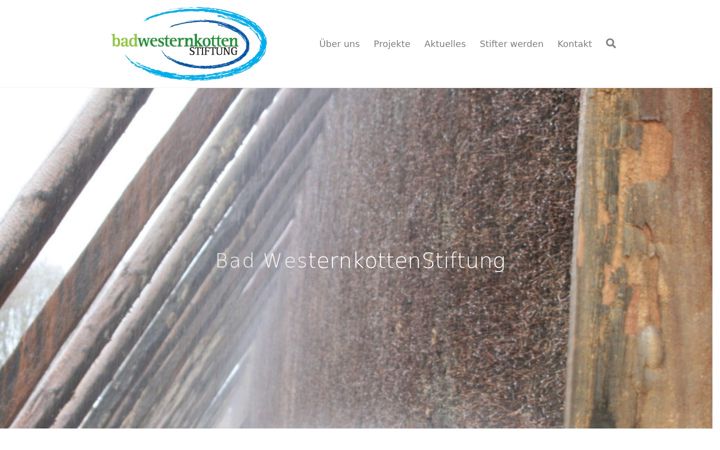 Screenshot of badwesternkottenstiftung.de