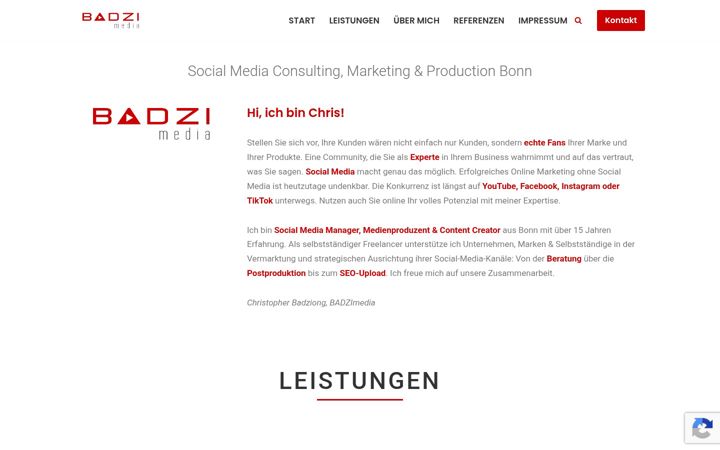 Screenshot of badzimedia.de