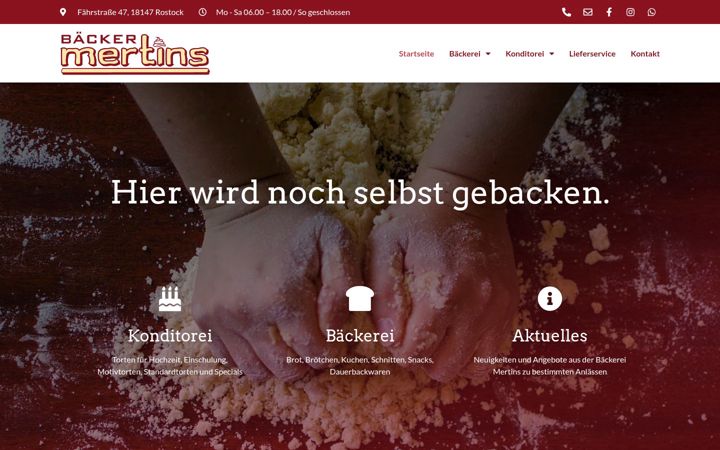 Captura de pantalla de baecker-mertins.de