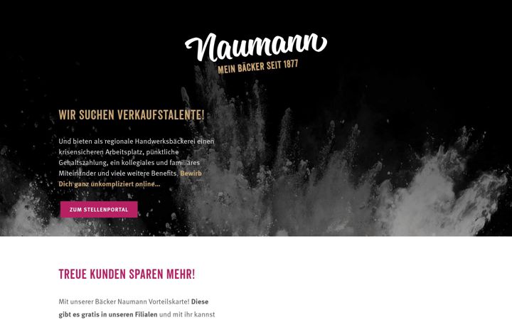 Kuvakaappaus sivustosta baecker-naumann.de