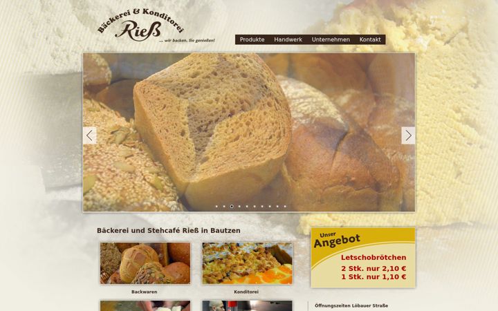 Captura de pantalla de baecker-riess.de