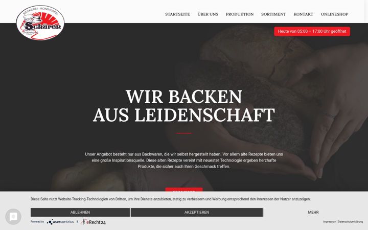 Screenshot of baecker-schueren-heidesee.de