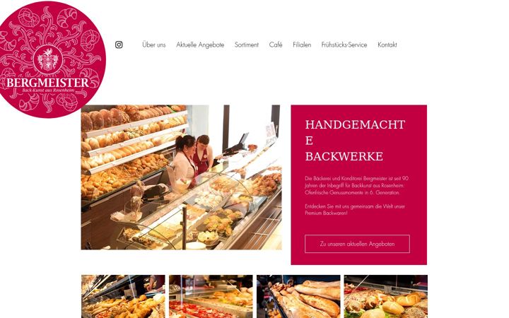 Screenshot of baeckerei-bergmeister.de
