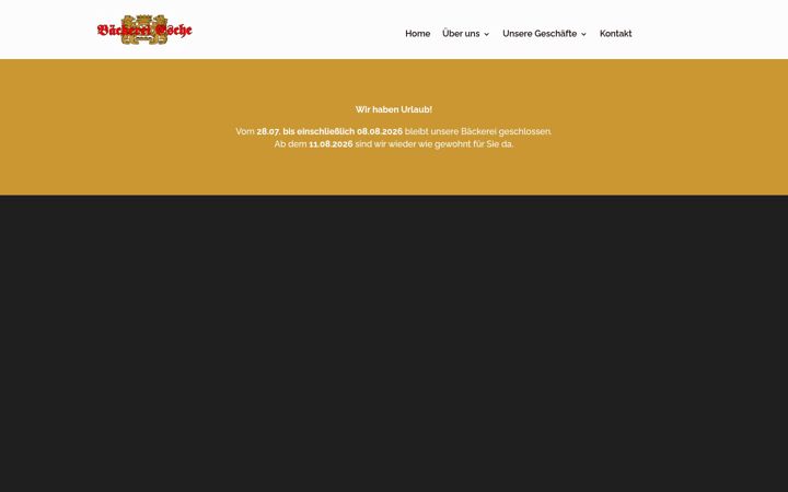 Screenshot of baeckerei-esche.de