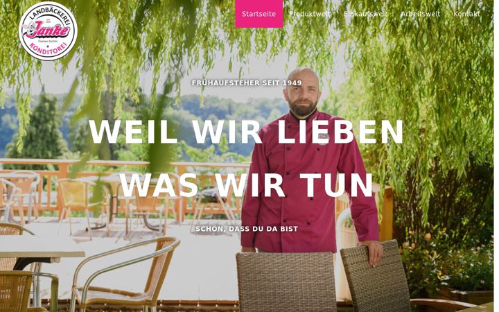 Screenshot of baeckerei-janke.de