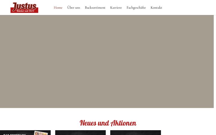 Screenshot von baeckerei-justus.de