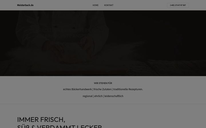 Screenshot of baeckerei-kaeferstein.com