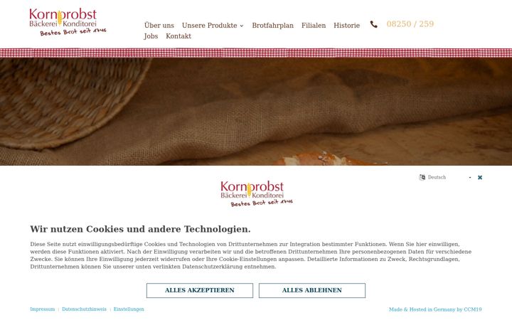 Screenshot of baeckerei-kornprobst.de