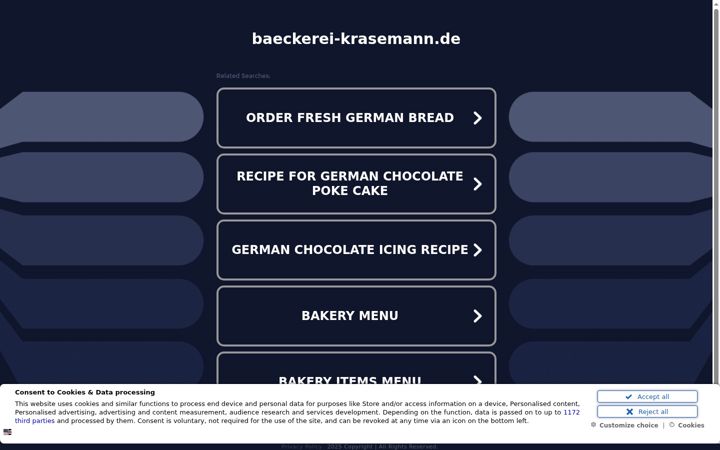 Screenshot of baeckerei-krasemann.de