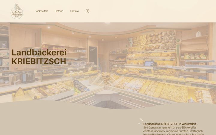 Screenshot of baeckerei-kriebitzsch.de