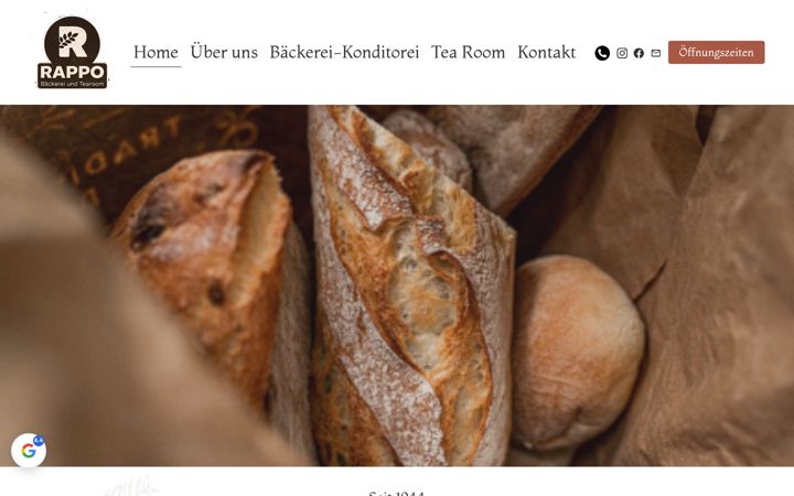 Screenshot of baeckerei-rappo.ch