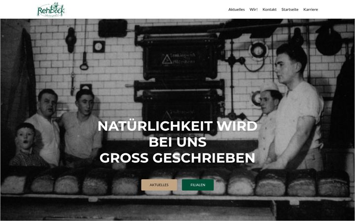 Screenshot of baeckerei-rehbock.de