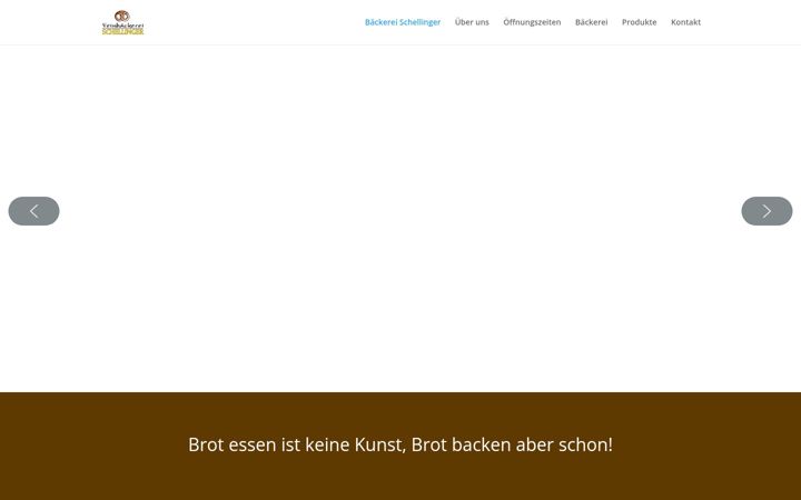 Screenshot of baeckerei-schellinger.de