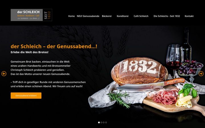 Screenshot of baeckerei-schleich.de