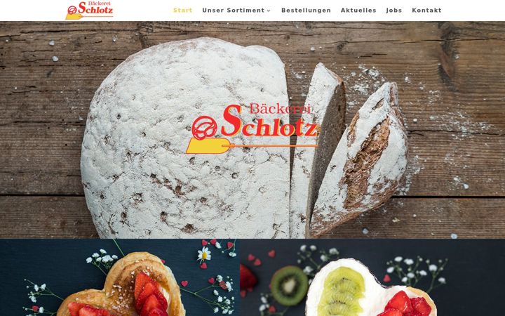 Screenshot of baeckerei-schlotz.de
