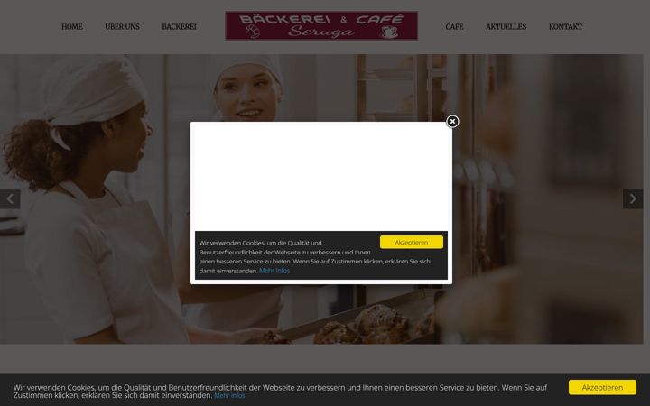 Captura de pantalla de baeckerei-seruga.de