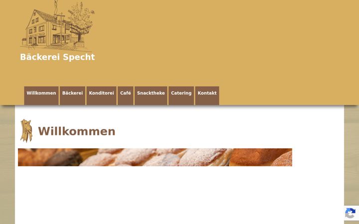 Screenshot of baeckerei-specht.de