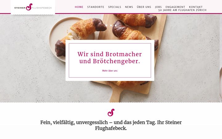 Screenshot of baeckerei-steiner.ch